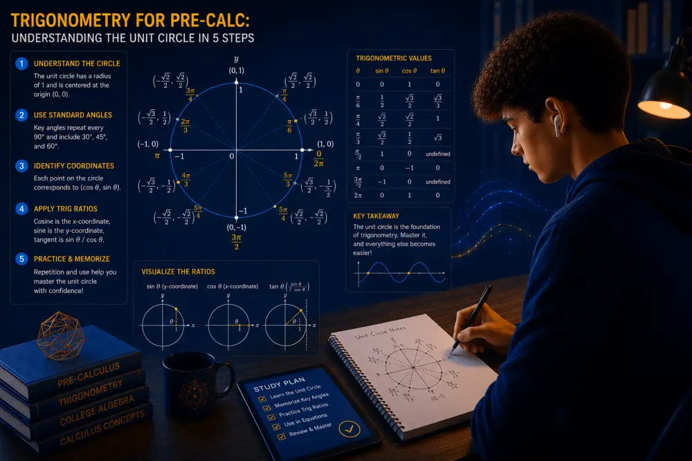 Featured Image - Trigonometry for Pre-Calc Understanding the Unit Circle in 5 Steps
