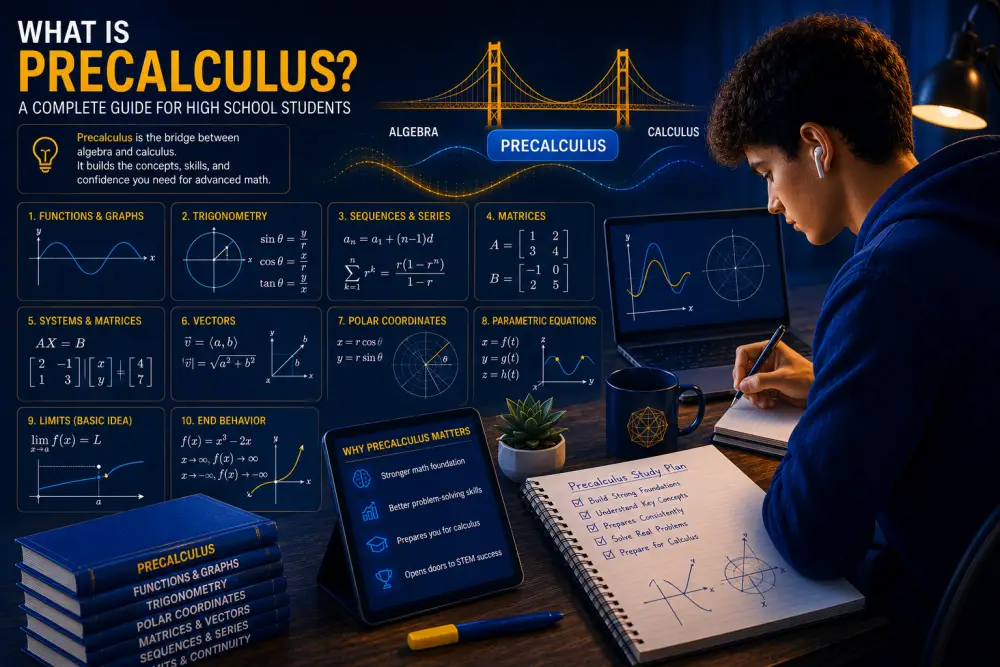 Featured Image - What Is Precalculus A Complete Guide for High School Students